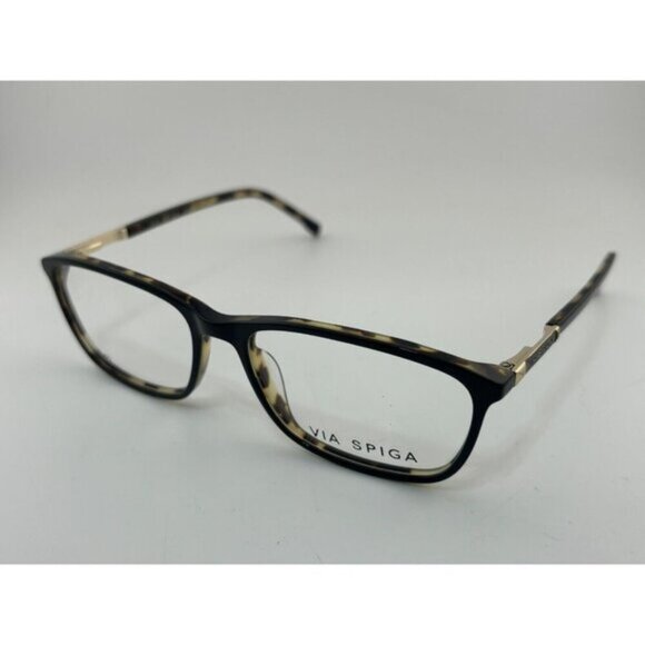 VIA SPIGA Zyloware Evangelina 500 - 135 Tortoise Plastic Eyeglass Frames - Picture 1 of 6